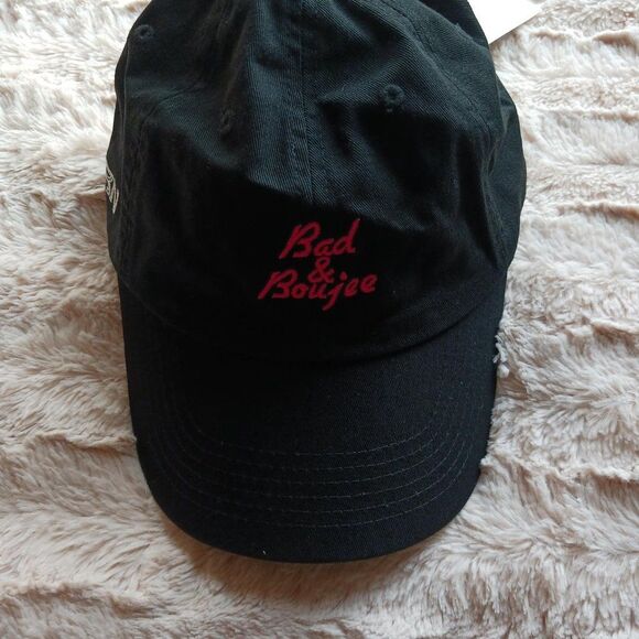 Bad and Boujee YRN Young Rich Nation Migos Adjustable Dad Baseball Hat Black - Picture 1 of 7